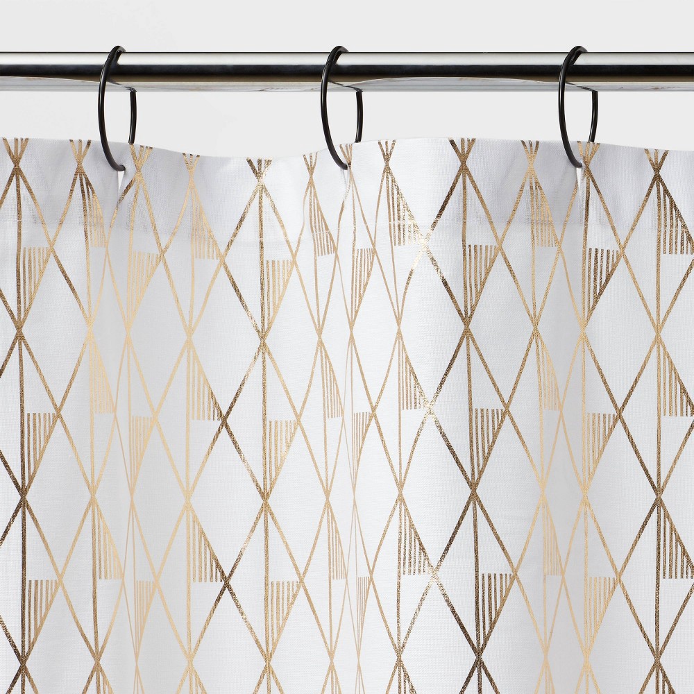 slide 4 of 4, Diamond Shower Curtain White - Project 62, 1 ct