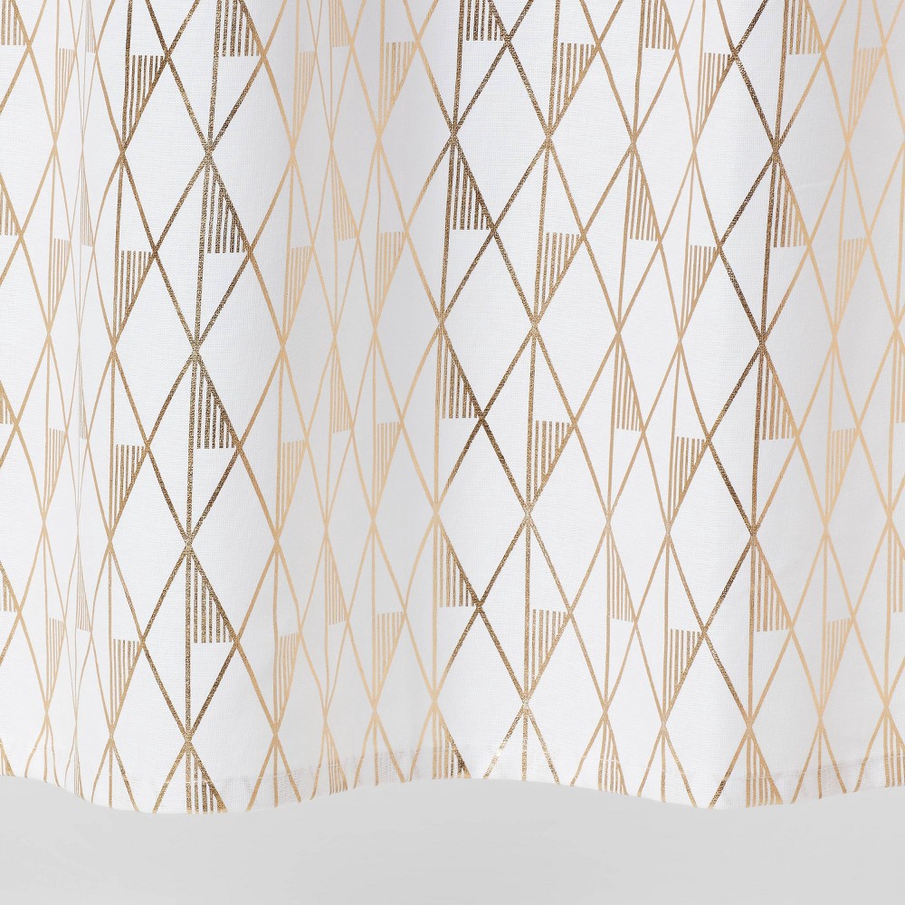 slide 3 of 4, Diamond Shower Curtain White - Project 62, 1 ct