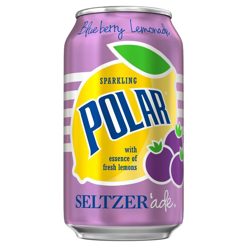 slide 3 of 3, Polar Seltzerade Blueberry Lemonade - 8pk/12 fl oz Cans, 8 ct; 12 fl oz