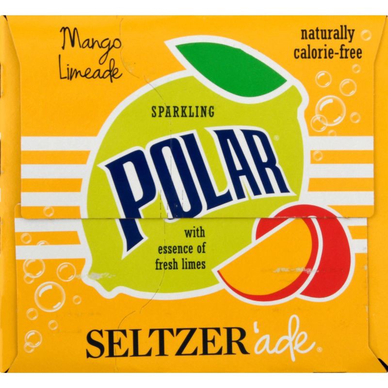 slide 4 of 5, Polar Seltzerade Mango Limeade - 8pk/12 fl oz Cans, 8 ct; 12 fl oz