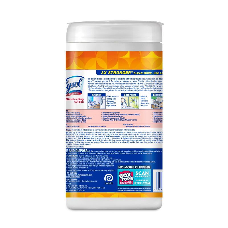 slide 2 of 6, Lysol Disinfecting Wipes, Brand New Day, 80 wipes, 1 ct