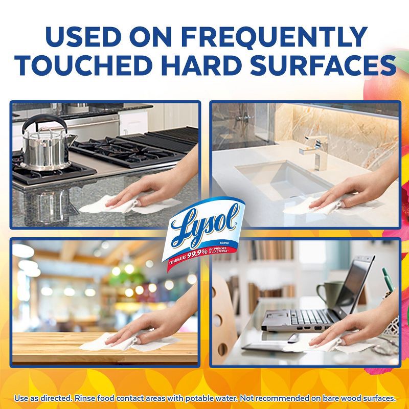 slide 4 of 6, Lysol Disinfecting Wipes, Brand New Day, 80 wipes, 1 ct