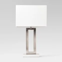 Weston Window Pane Table Lamp Silver - Project 62