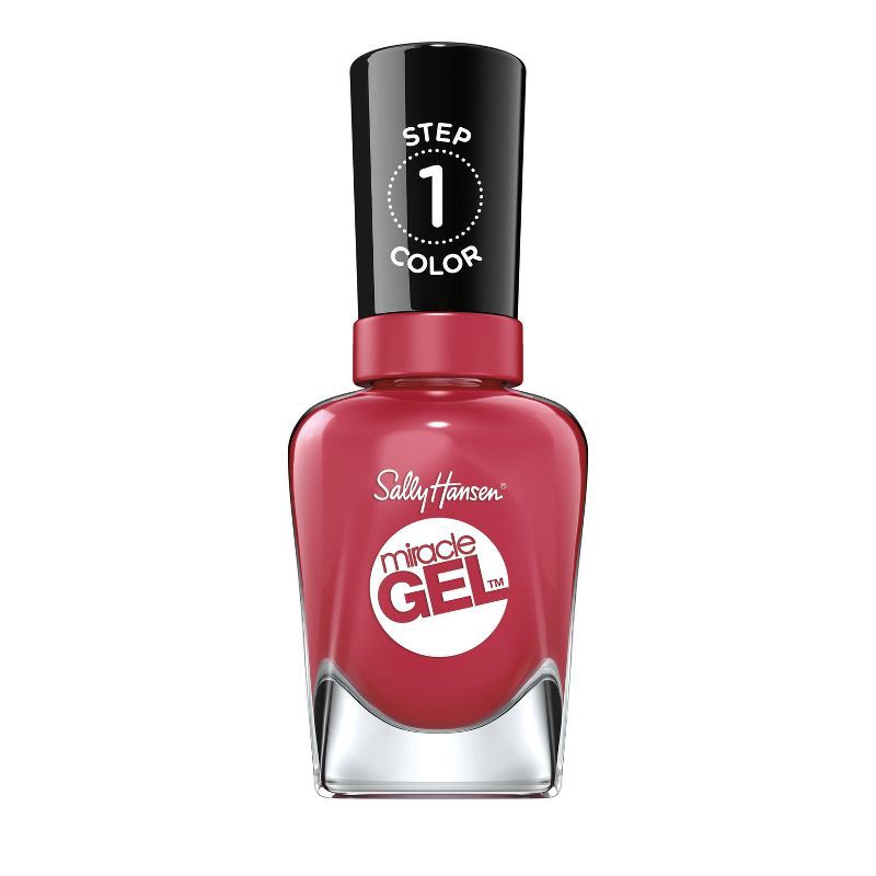 slide 1 of 4, Sally Hansen Miracle Gel Nail Color - 256 Proper P-Rose - 0.5 fl oz, 0.5 fl oz