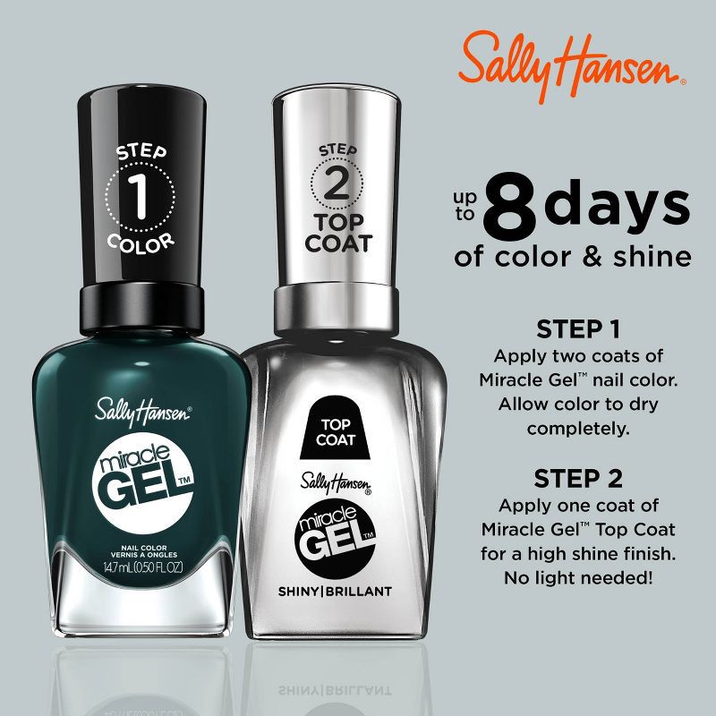slide 5 of 9, Sally Hansen Miracle Gel Nail Color - 676 Jealous Boyfriend - 0.5 fl oz, 0.5 fl oz