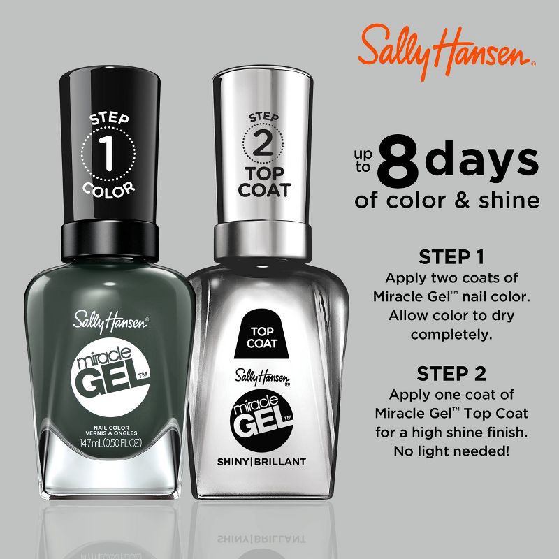 slide 5 of 9, Sally Hansen Miracle Gel Nail Polish - 762 Leaf Me Be - 0.5 fl oz, 0.5 fl oz