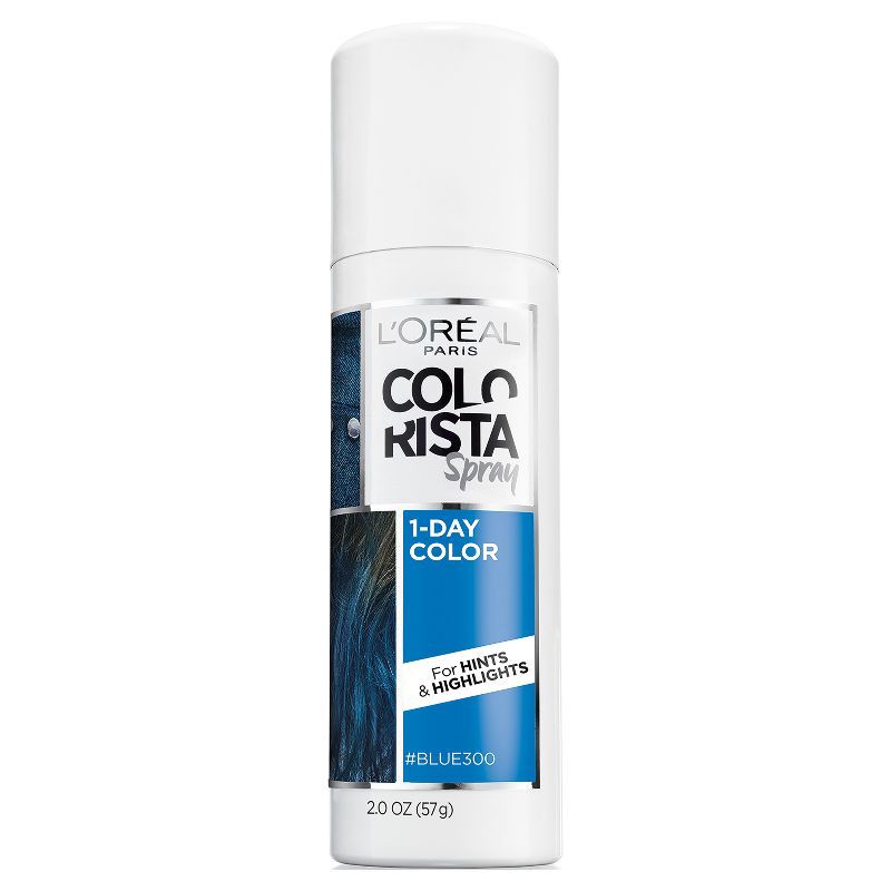 slide 1 of 3, L'Oreal Paris Colorista 1-Day Hair Color Spray - Blue - 2.0oz, 2 oz