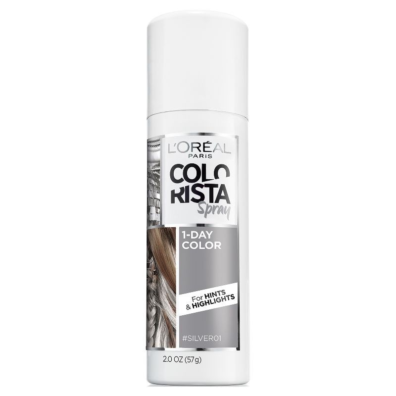 slide 1 of 3, L'Oreal Paris Colorista 1-Day Hair Color Spray - Sliver - 2.0oz, 2 oz