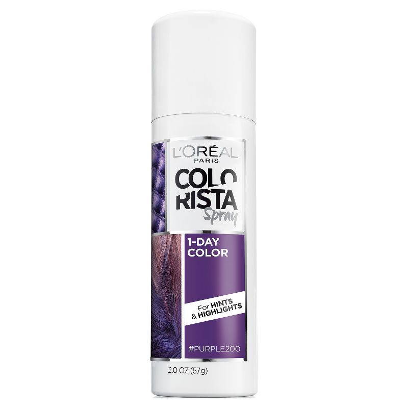 slide 1 of 3, L'Oreal Paris Colorista 1-Day Hair Color Spray - Purple - 2.0oz, 2 oz