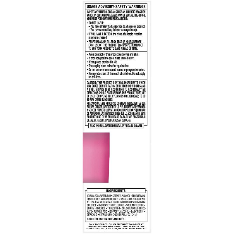 slide 3 of 7, L'Oreal Paris Colorista Semi-Permanent Temporary Hair Color - Light Blonde/Hot Pink - 4 fl oz, 4 fl oz