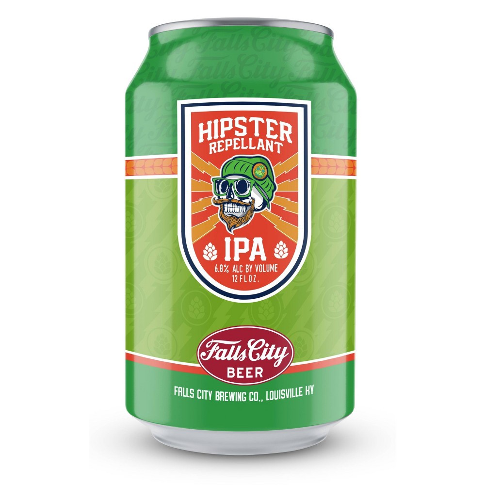 slide 2 of 2, Falls City Beer Falls City Hipster Repellant IPA Beer - 6pk/12 fl oz Cans, 6 ct; 12 fl oz