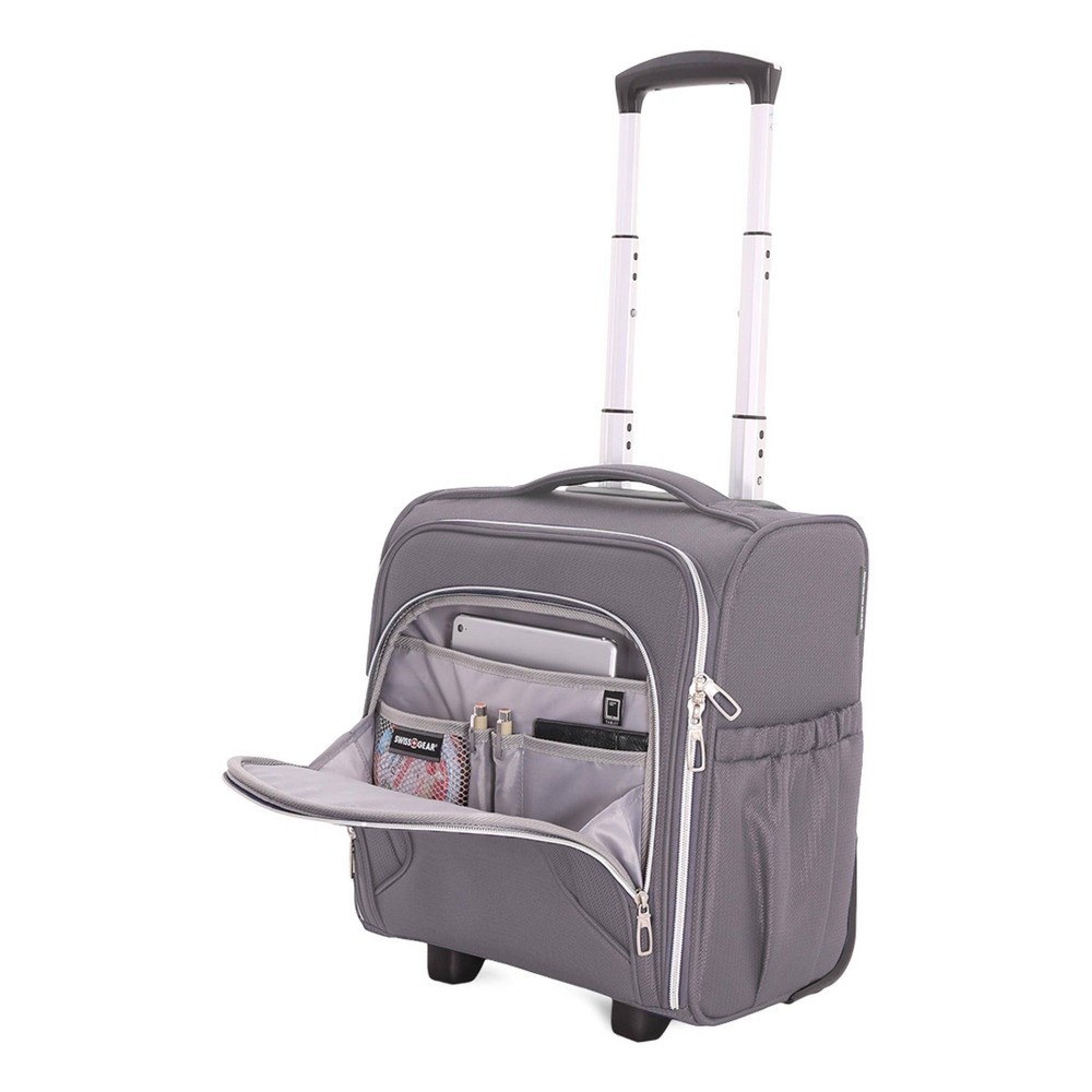 slide 10 of 10, SwissGear Checklite Carry-on Underseat Luggage - Charcoal, 1 ct