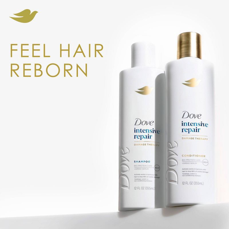 slide 4 of 13, Dove Beauty Intensive Repair Shampoo & Conditioner Set for Damaged Hair - 12 fl oz/ 2ct, 12 fl oz, 2 ct