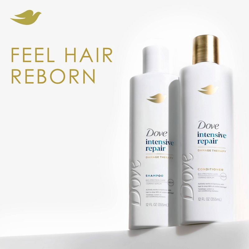 slide 5 of 12, Dove Beauty Intensive Repair Shampoo & Conditioner Set for Damaged Hair - 12 fl oz/ 2ct, 12 fl oz, 2 ct