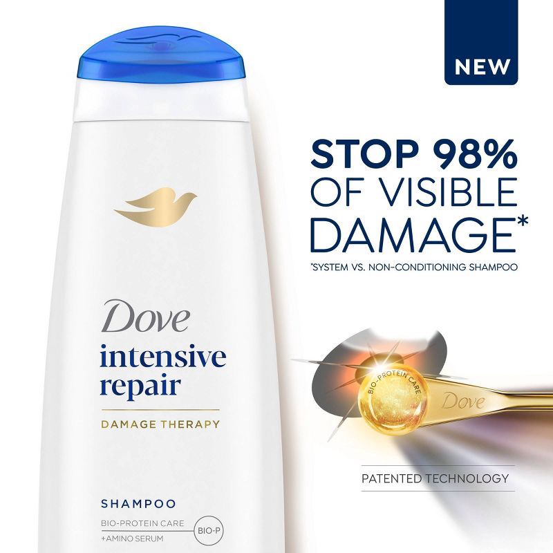 slide 7 of 9, Dove Beauty Intensive Repair Shampoo & Conditioner Set for Damaged Hair - 12 fl oz/ 2ct, 12 fl oz, 2 ct