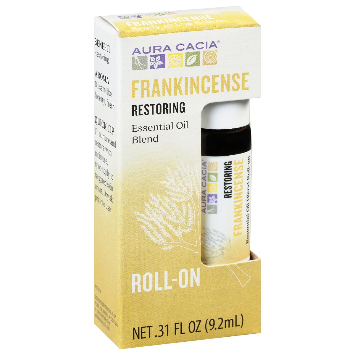 slide 3 of 9, Aura Cacia Oil Roll On Frankn, 0.31 fl oz