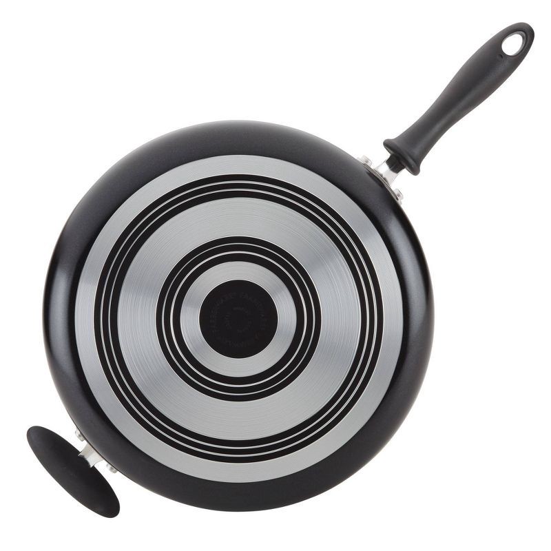 slide 8 of 9, Farberware Reliance 6qt Covered Saute Pan with Helper Handle Black: Nonstick, Glass Lid, Oven & Dishwasher Safe, 6 qt