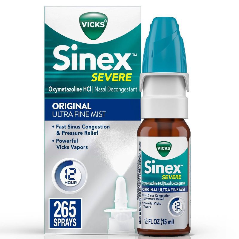 slide 1 of 11, Vicks Sinex Severe Original Nasal Spray Ultra Fine Mist 0.5 fl oz, 0.5 fl oz