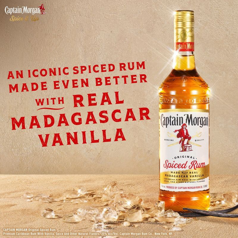 slide 6 of 9, Captain Morgan Spiced Rum - 375ml Bottle, 375 ml