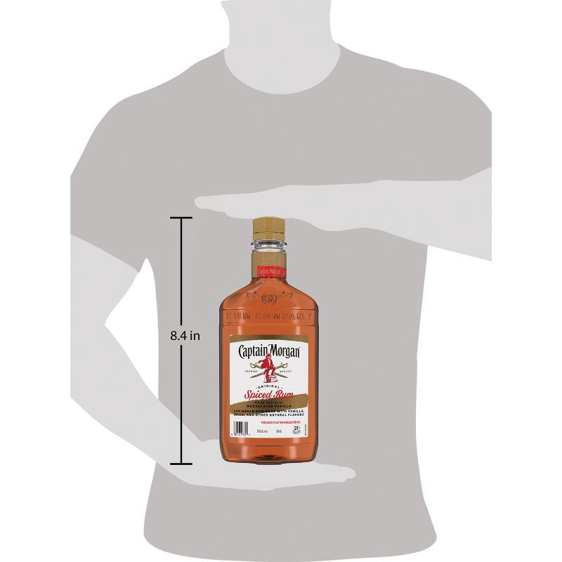 slide 9 of 9, Captain Morgan Spiced Rum - 375ml Bottle, 375 ml