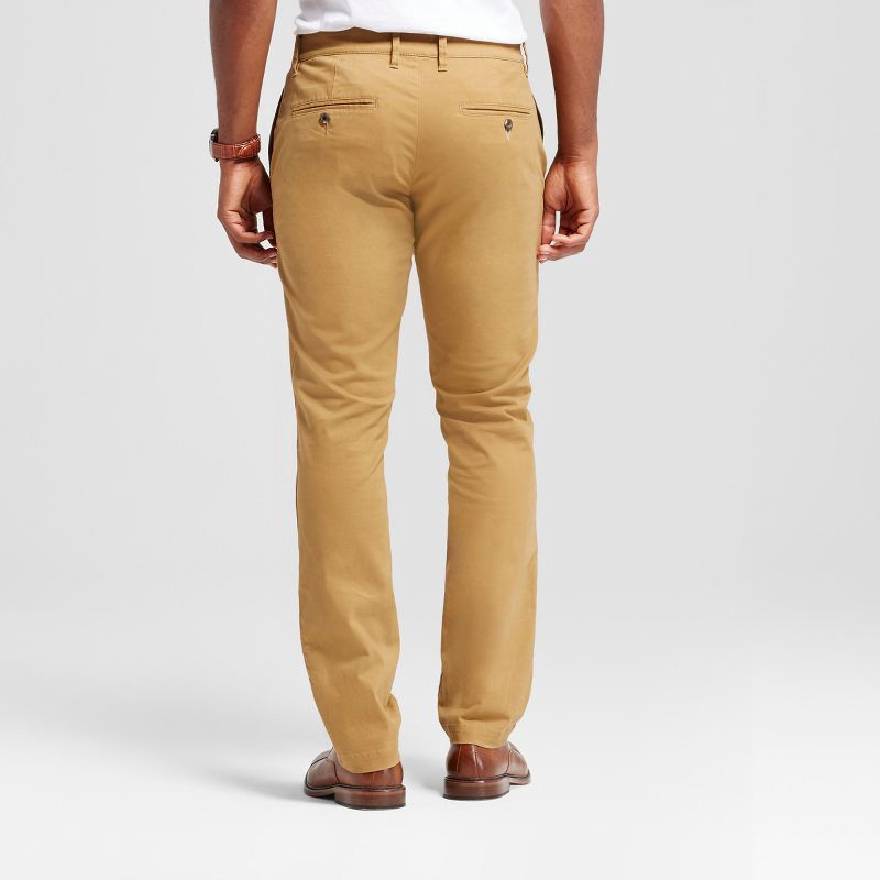 slide 2 of 3, Men's Every Wear Fit Chino Pants - Goodfellow & Co™ Dapper Brown 29x30: Heavyweight Twill, Stretch, Mid Rise, 1 ct