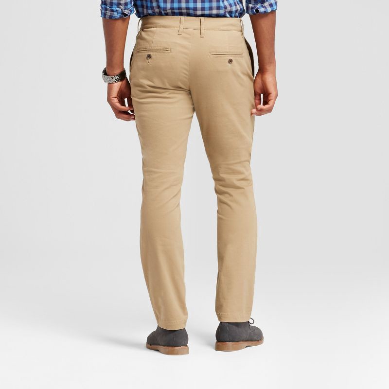 slide 2 of 3, Men's Every Wear Fit Chino Pants - Goodfellow & Co™ Khaki 40x32: Heavyweight Twill, Mid Rise, Relaxed Leg, 1 ct