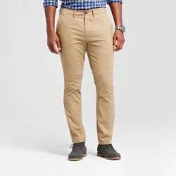 Men's Every Wear Athletic Fit Chino Pants - Goodfellow & Co™ Sculptural Tan 32x30
