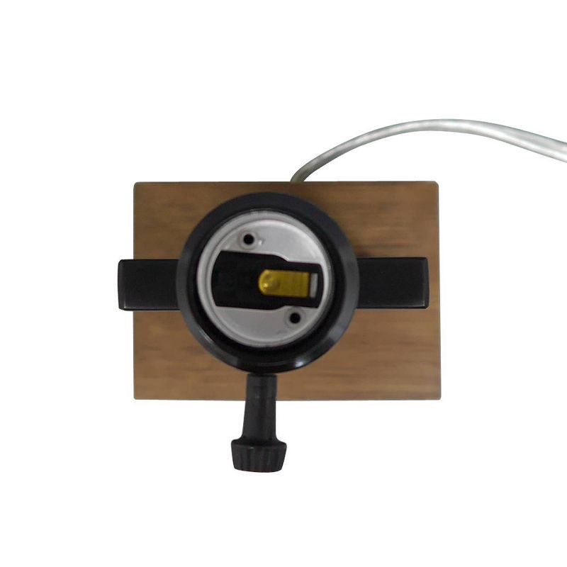 slide 7 of 8, Weston Window Small Lamp Base Black - Threshold™: Modern Rectangle, No Assembly Required, ETL Listed, 1 ct