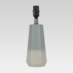 Dipped Ceramic Small Lamp Base Blue/White - Threshold™: Handmade Look, No Assembly Required