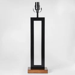 Weston Window Large Lamp Base Black - Threshold™: ETL Listed, No Assembly, Fits Large Lampshades