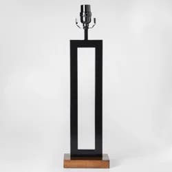 Weston Window Large Lamp Base Black - Threshold™: ETL Listed, No Assembly, Fits Large Lampshades