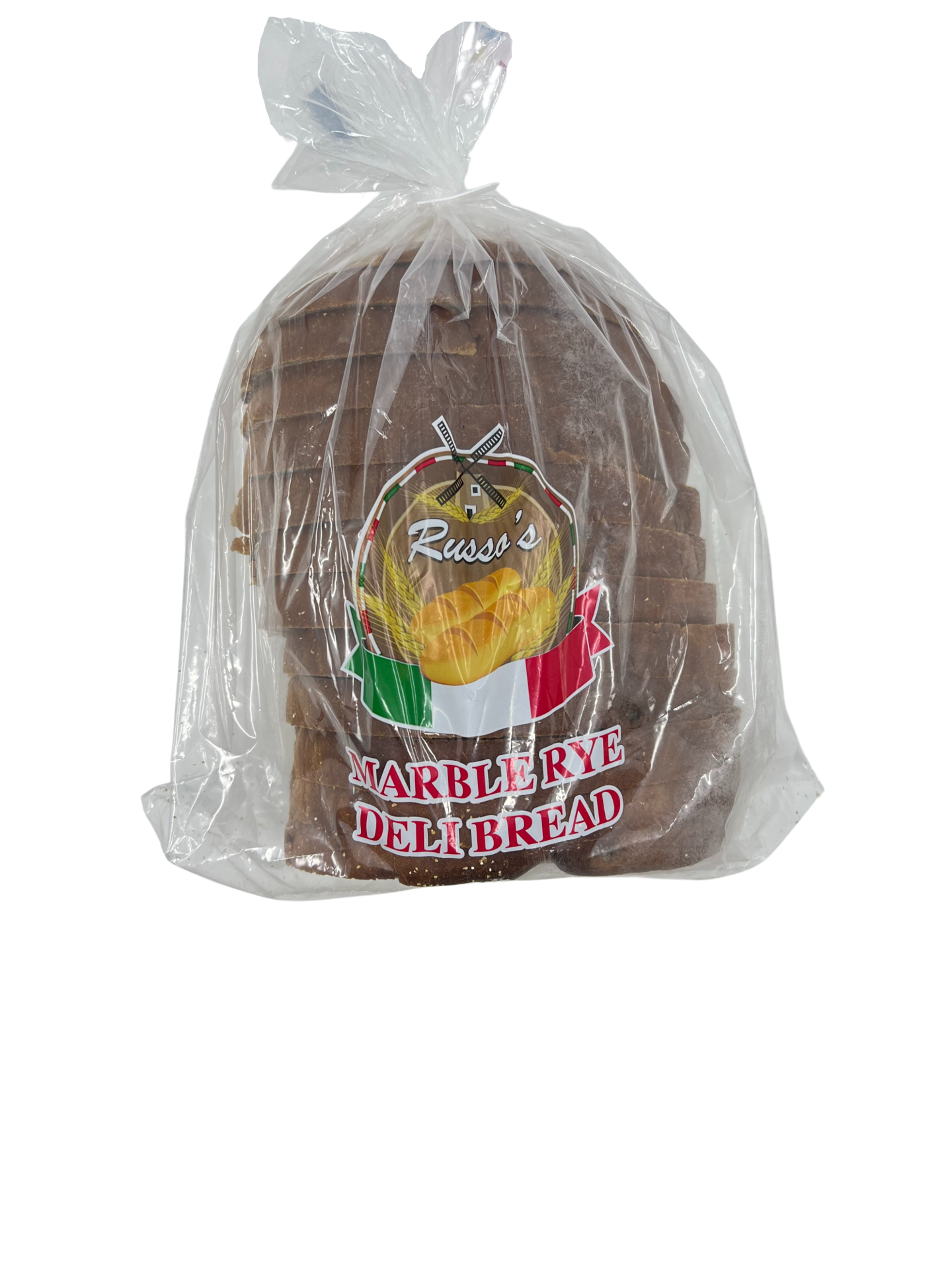 slide 1 of 3, Russo's Marble Rye Bread, 16 oz