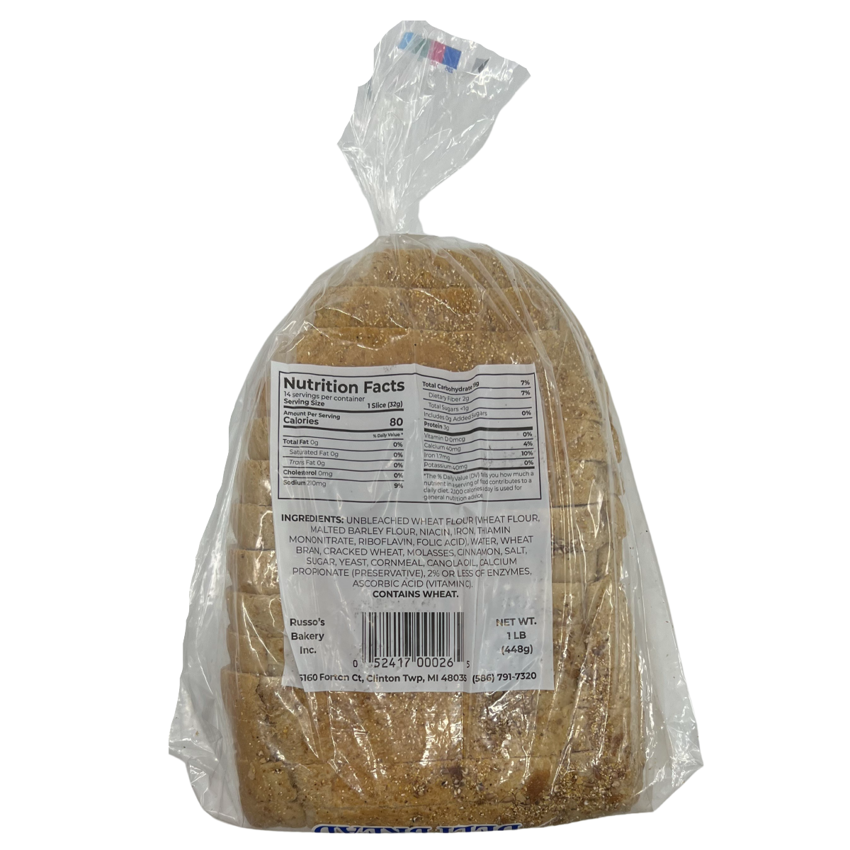 slide 2 of 3, OTHER-NATIONAL Russo Bread, Whole Wheat, 16 oz