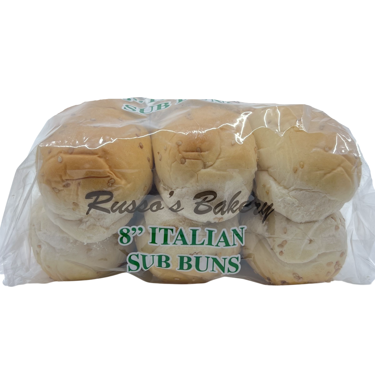 slide 9 of 9, Russo's Bakery Italian Sub Buns 8", 16 oz
