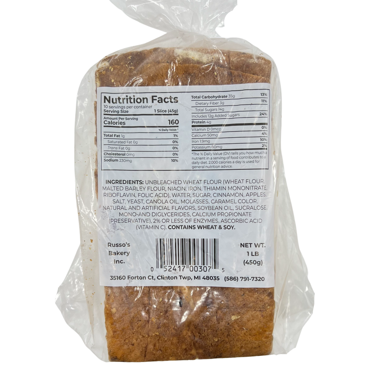 slide 2 of 3, OTHER-NATIONAL Russo Bread, Cinnamon Apple, 16 oz, 16 oz