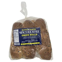 Russo's Bakery New York Style Onion Rolls, 12 Oz.