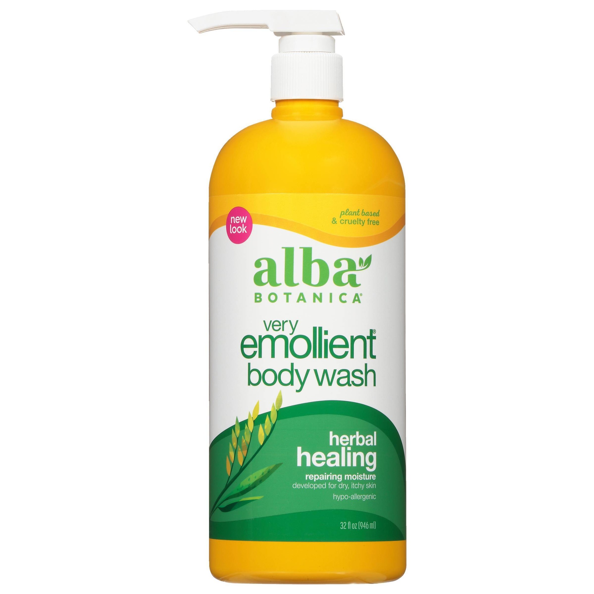 slide 1 of 3, Alba Botanica Very Emollient Herbal Healing Bath & Shower Gel - 32 fl oz, 32 fl oz