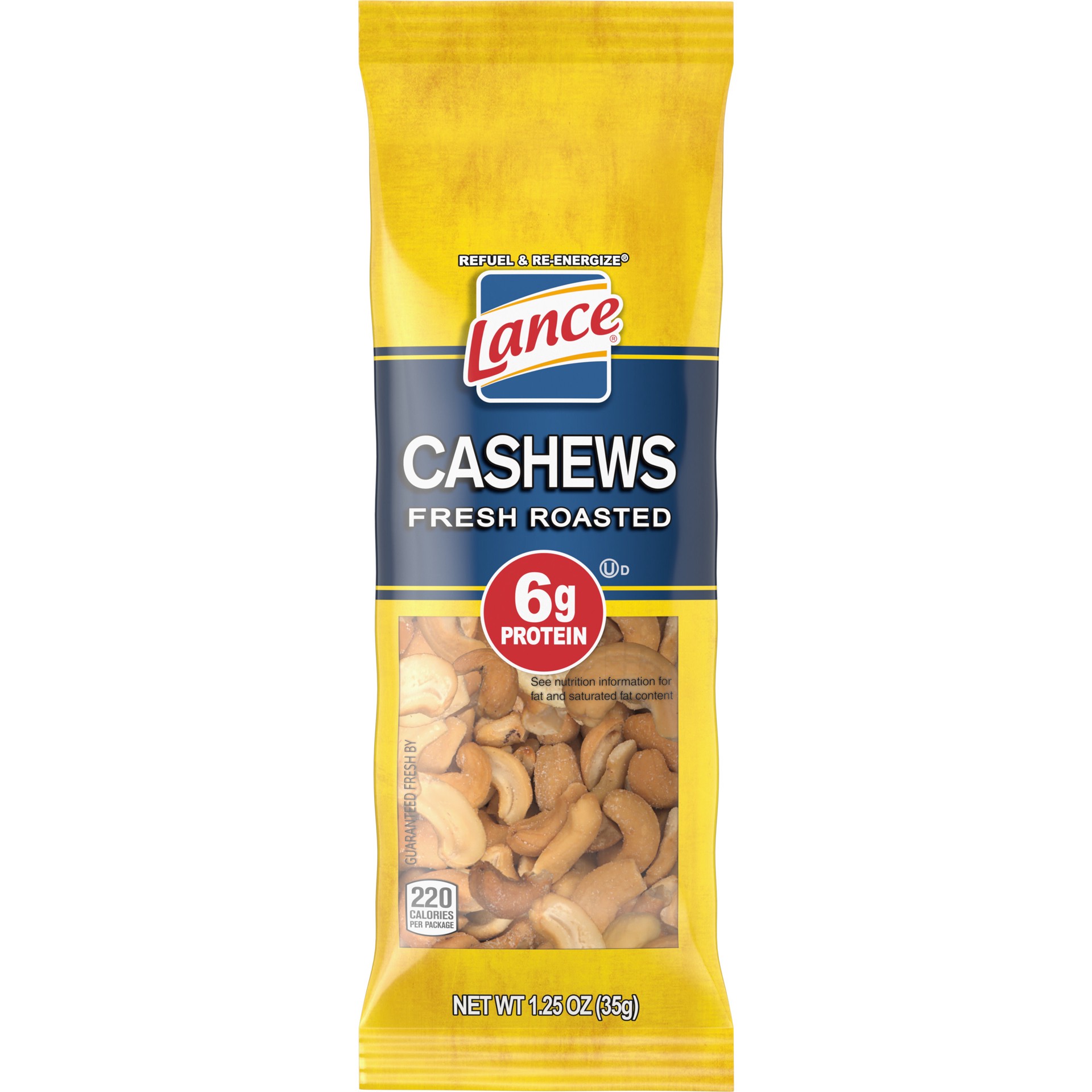 slide 1 of 5, Lance Fresh Roasted Cashews, Snack Bag 1.25 Oz, 1.25 oz