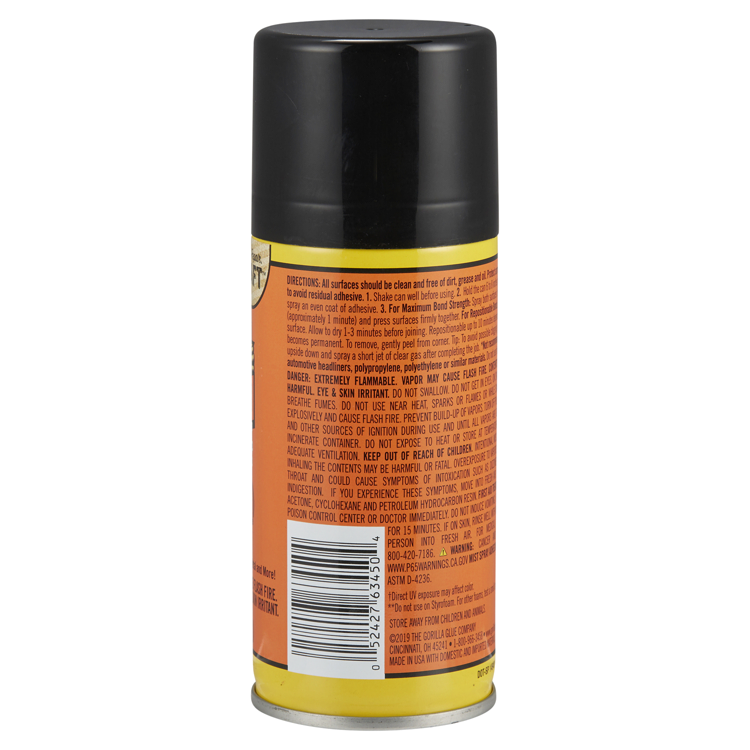 slide 3 of 3, Gorilla Spray Adhesive, Multi-Purpose, 4 oz
