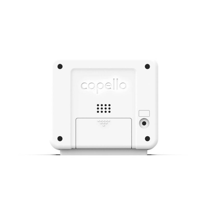slide 4 of 4, Capello - Dual Alarm Clock with USB Phone Charger - White, 1 ct