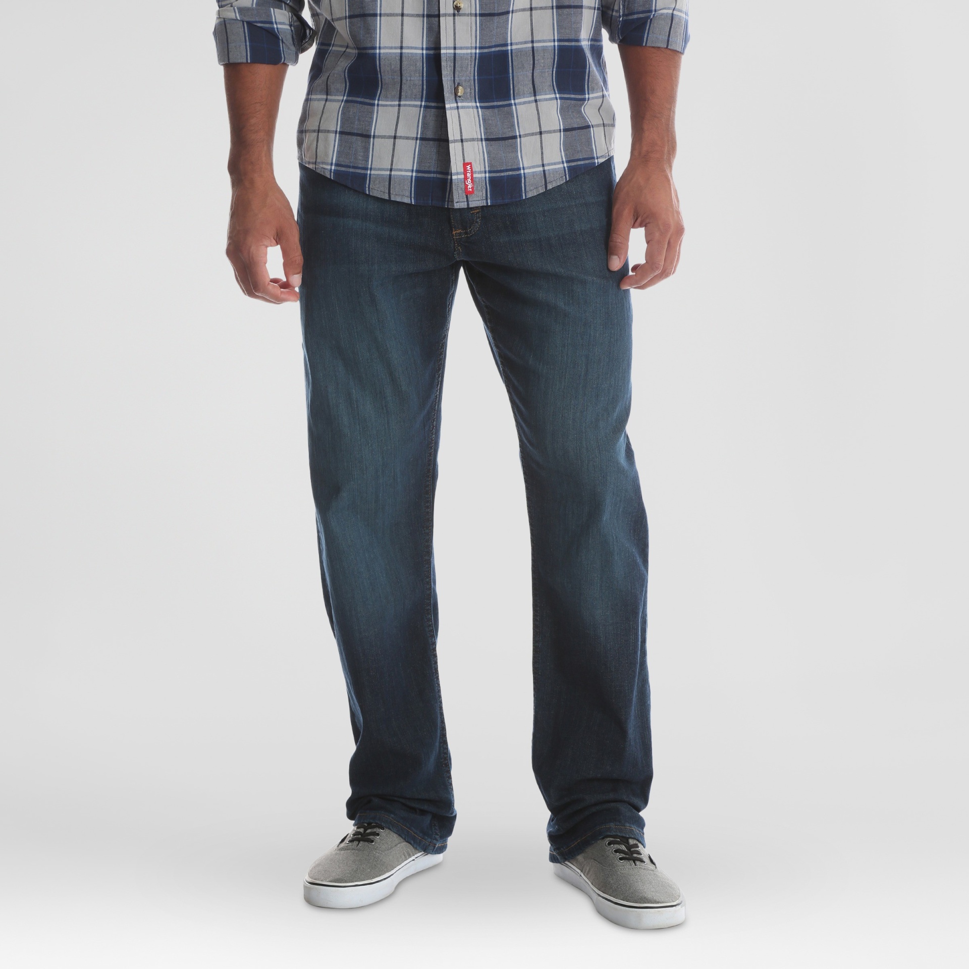 Wrangler Men's and Big Men's Relaxed Fit Jeans with Flex