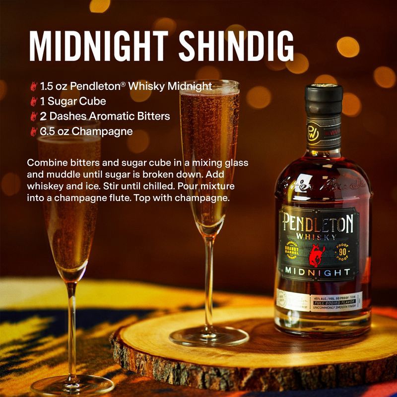slide 7 of 8, Pendleton Whisky Pendleton 90P Midnight Canadian Whiskey - 750ml Bottle, 750 ml