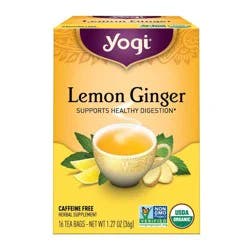 Yogi Tea Lemon Ginger Tea Bags - 16ct
