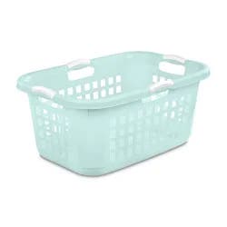 2 Bushel Laundry Basket Aqua with White Handles - Room Essentials