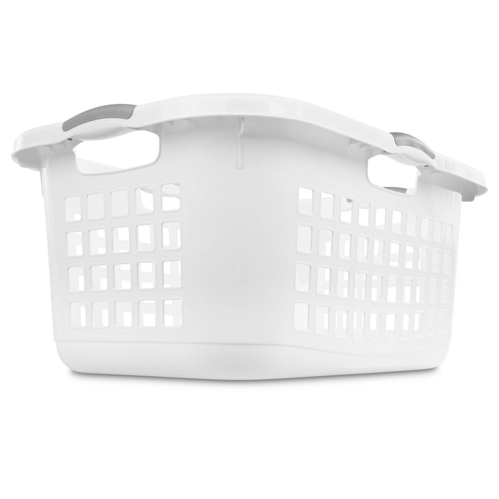 slide 7 of 11, 2 Bushel Capacity Single Laundry Basket White - Room Essentials, 1 ct