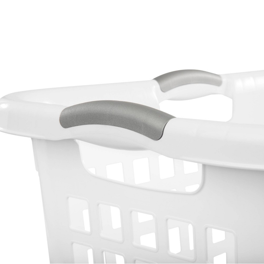 slide 8 of 11, 2 Bushel Capacity Single Laundry Basket White - Room Essentials, 1 ct