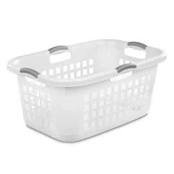 2 Bushel Capacity Single Laundry Basket White - Room Essentials