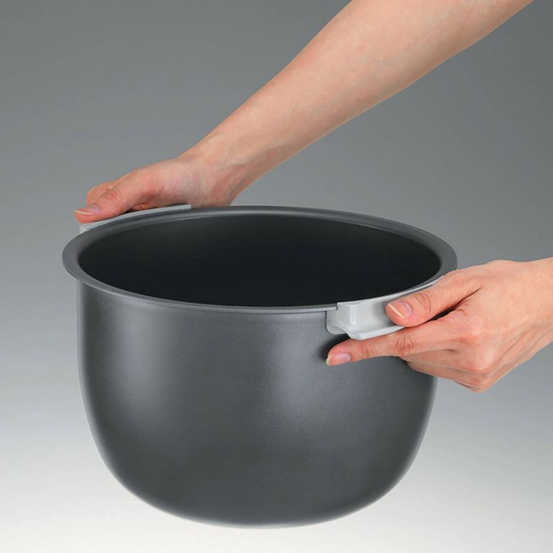 slide 3 of 5, Neuro Fuzzy 5.5 Cup Rice Cooker & Warmer: Zojirushi NS-ZCC10, 16 Settings, Automatic Shut-Off, Nonstick, White, 1 ct