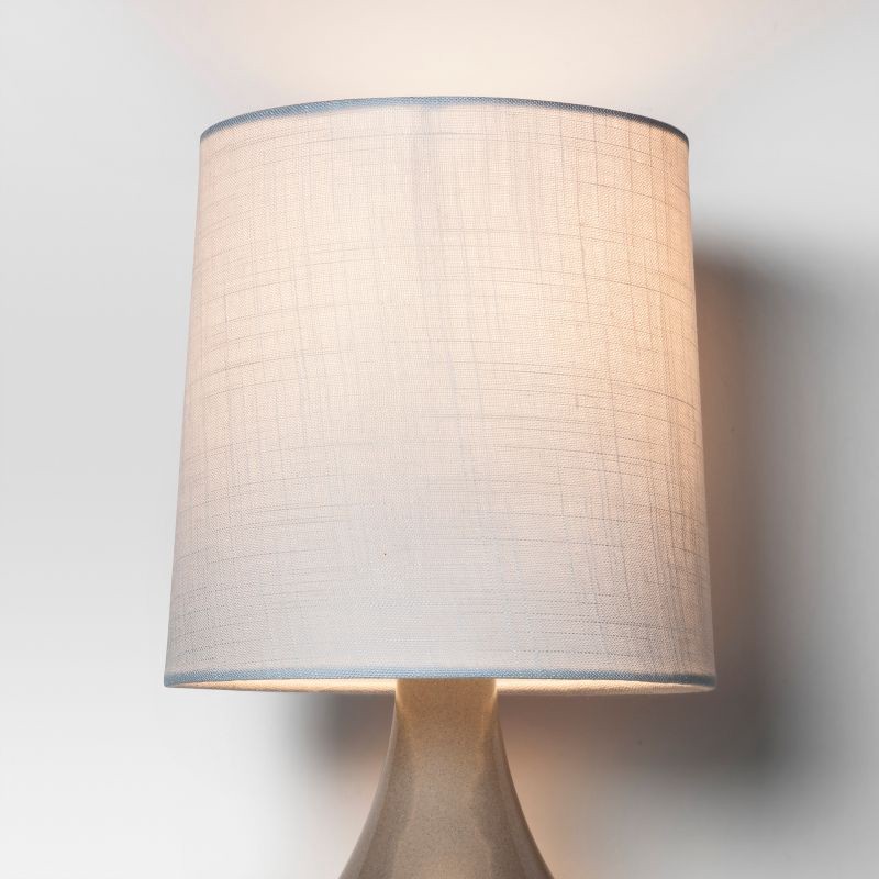 slide 2 of 4, Montreal Wren Large Lamp Shade White - Threshold™: Cotton Blend, Slip Uno Fitter, No Assembly Required, 1 ct