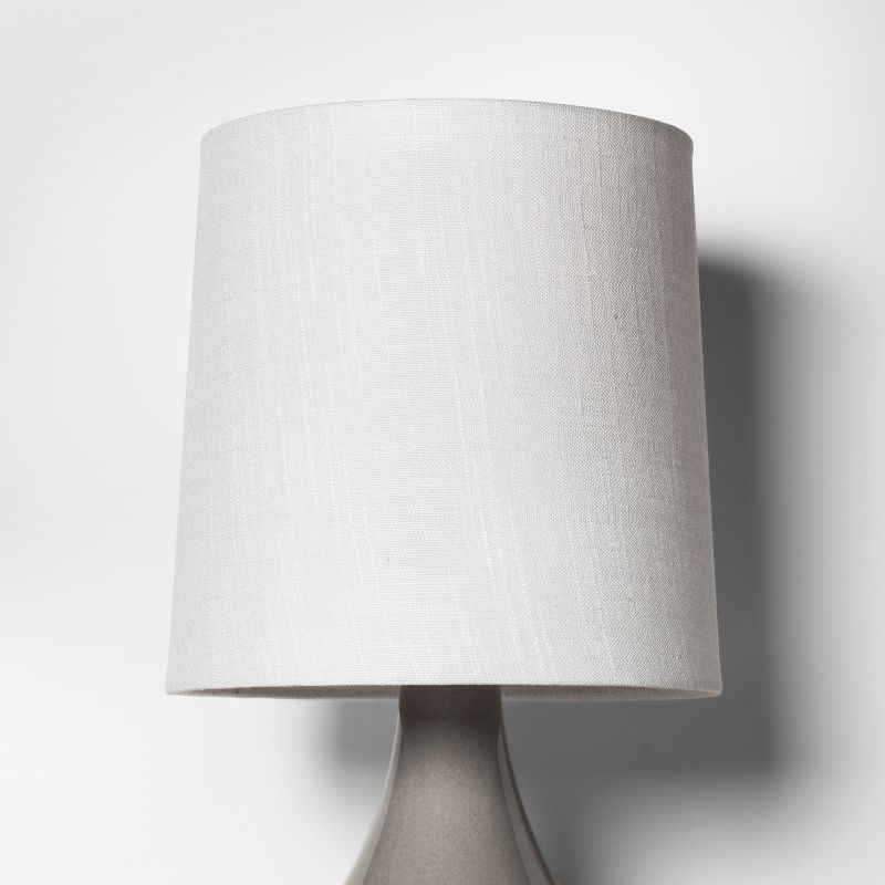 slide 3 of 4, Montreal Wren Large Lamp Shade White - Threshold™: Cotton Blend, Slip Uno Fitter, No Assembly Required, 1 ct